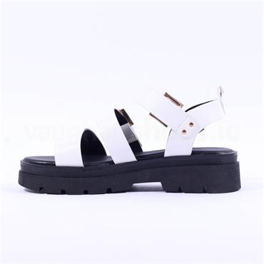 Una Healy Something Chunky Sandal - White Gold